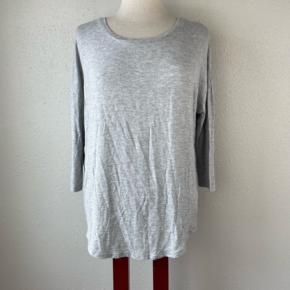 Daily Ritual Gray Long Sleeve Top Size M EUC